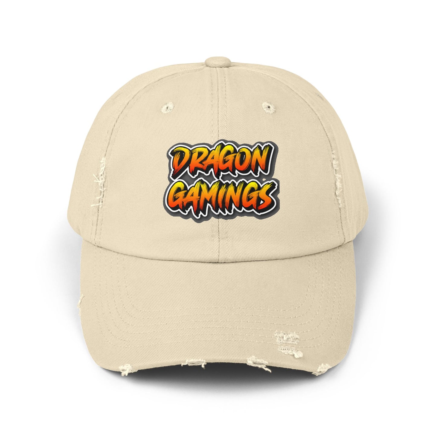 Unisex Distressed Cap - Dragon Bubble Craps Baseball Hat