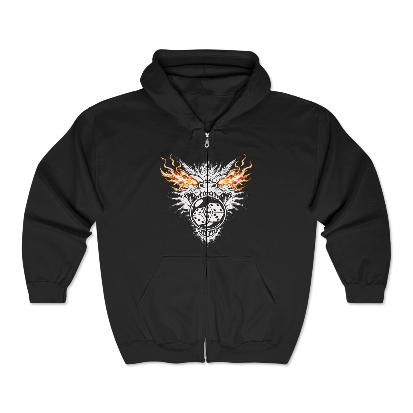 Dragon Bubble Craps(F) Full Zip Hoodie - Trendy Unisex Streetwear