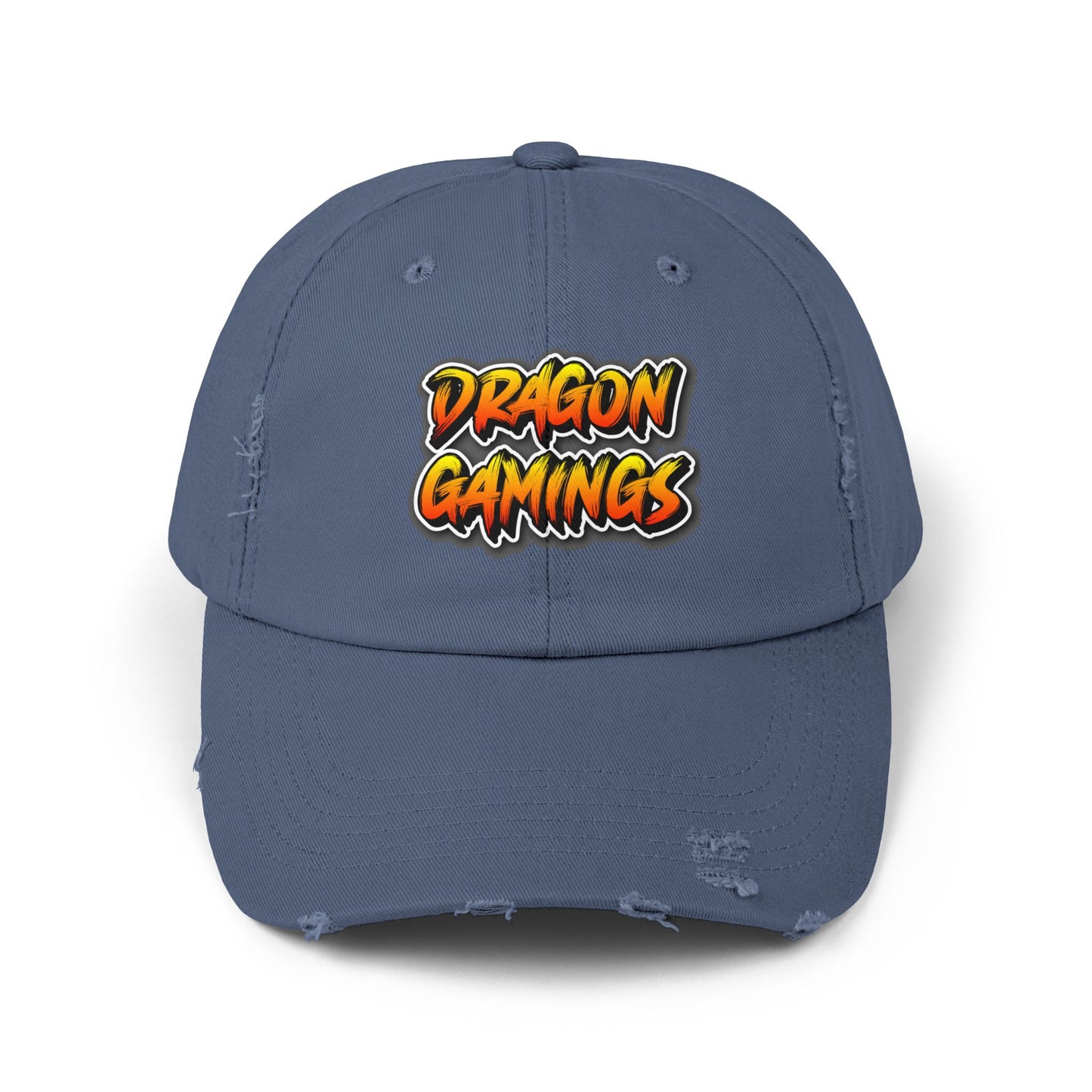 Unisex Distressed Cap - Dragon Bubble Craps Baseball Hat