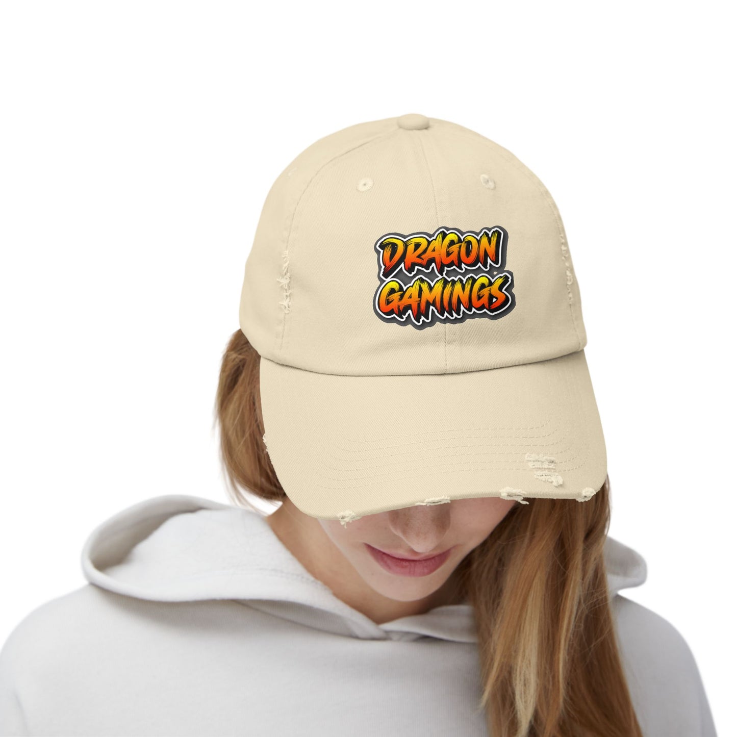 Unisex Distressed Cap - Dragon Bubble Craps Baseball Hat