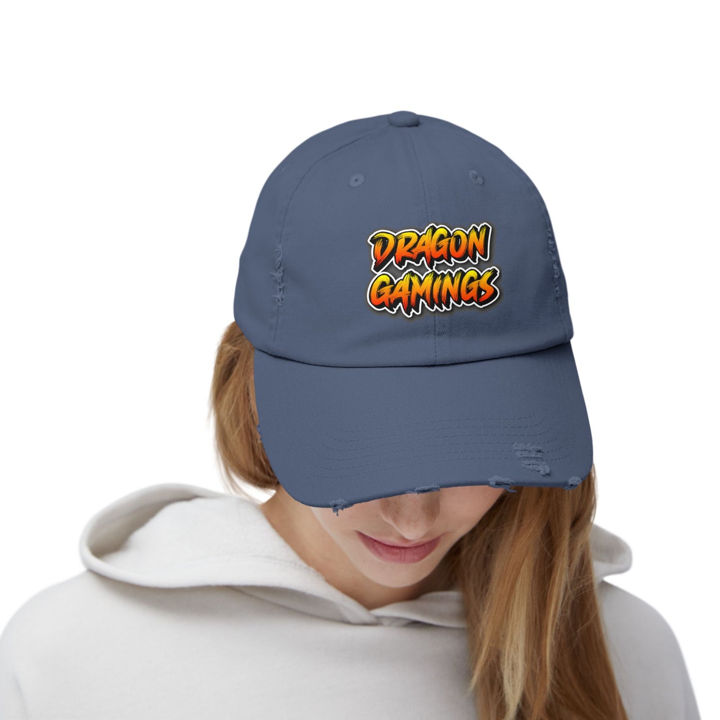 Unisex Distressed Cap - Dragon Bubble Craps Baseball Hat