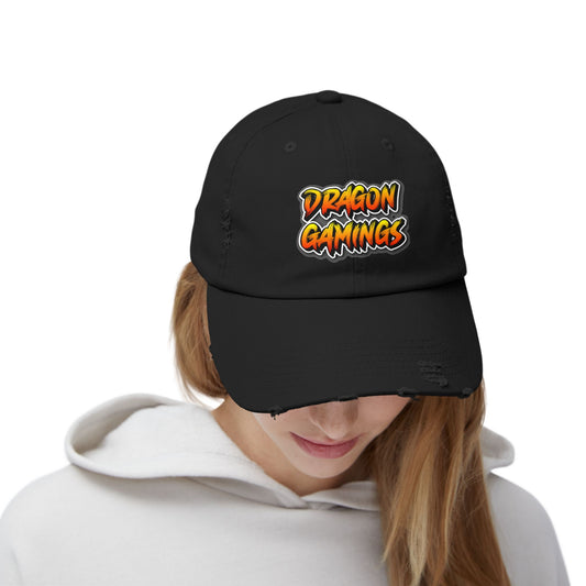 Unisex Distressed Cap - Dragon Bubble Craps Baseball Hat