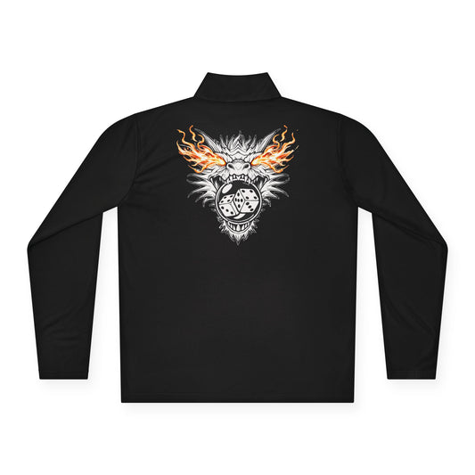 DRAGON BUBBLE CRAPS - Unisex Quarter-Zip Pullover - Versatile Comfort for All Seasons